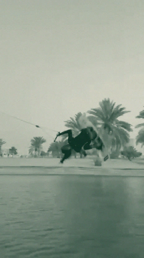 Backflip: me rotating back round