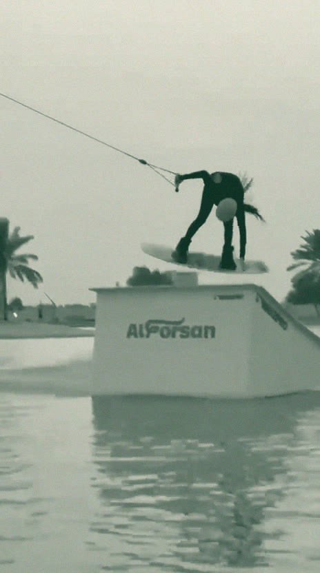 Front flip: me leaving the top of the kicker