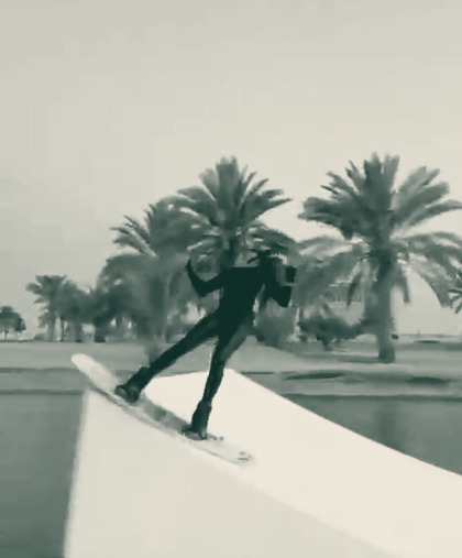 Me on the kicker ramp at takeoff